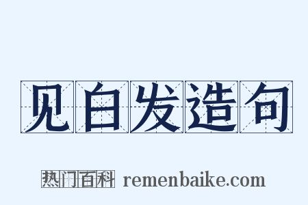 见白发造句是什么意思的图片